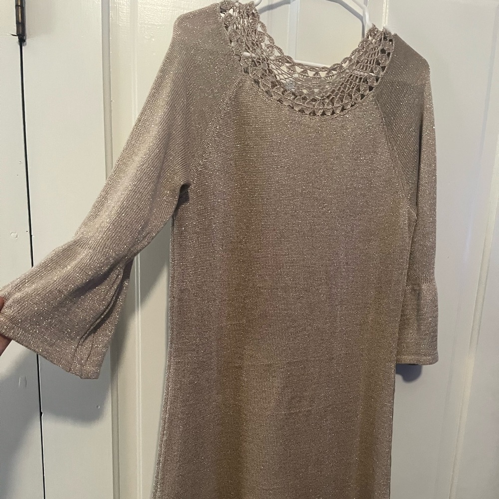 Lilly Pulitzer gold dress